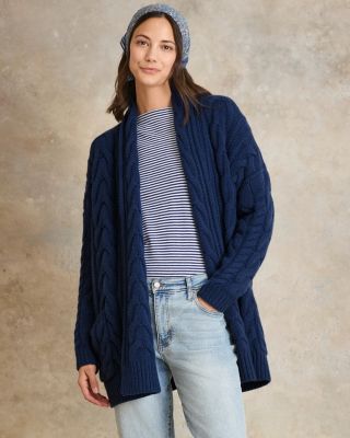 Alpenglow Cashmere Coatigan | Garnet Hill