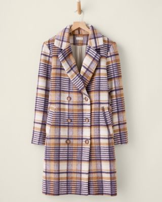 Plaid Wool Coat | Garnet Hill
