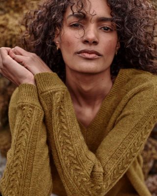 Recycled-Cashmere Cypress Sweater | Garnet Hill