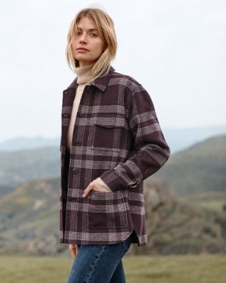 Lightweight Wool-Blend Shirt Jacket | Garnet Hill