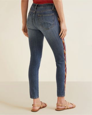 Driftwood Jackie Embroidered High-Rise Jeans | Garnet Hill