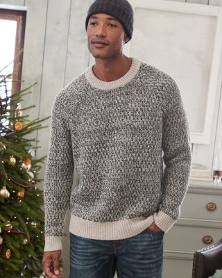 Men s Washable Cashmere Seed Stitch Sweater