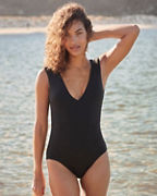 Seafolly Collective V-Neck One-Piece Swimsuit