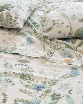 Lillian Floral Relaxed-Linen Bedding