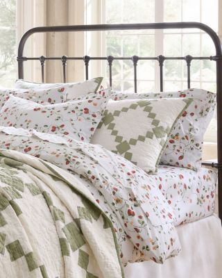 Strawberry Patch Organic-Cotton Percale Sheet Set | Garnet Hill