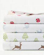 Holiday Mini-Print Organic-Cotton Percale Bedding