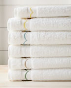 Garnet Hill Signature Scallop Embroidered Towels