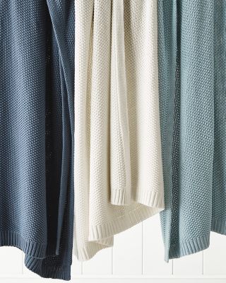 Organic cotton knit online blanket