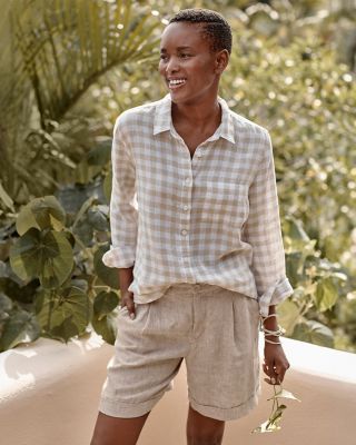 Shop Long Sleeve Linen Shirts for Women - 100% Linen