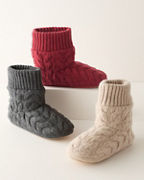Chunky Cashmere Slipper Boots