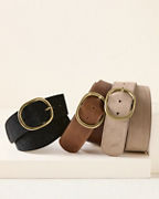 Lucia Wide Leather Belt