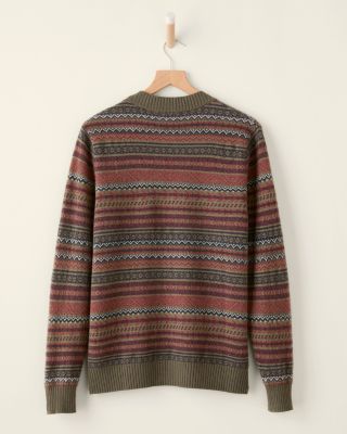 Men's Washable-Cashmere Fair Isle Sweater | Garnet Hill