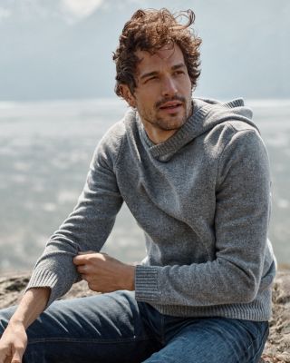 Soft sport cashmere hoodie hot sale