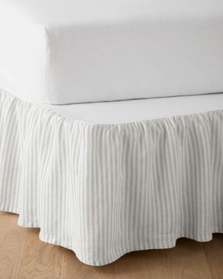Stripe RelaxedLinen Bedskirt Hill