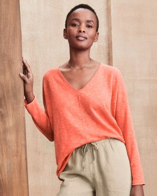 Classic Cotton V-Neck Sweater