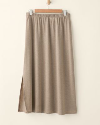 EILEEN FISHER Mélange TENCEL™ Jersey Column Skirt | Garnet Hill