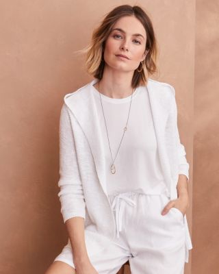 Eileen fisher organic linen cardigan sale