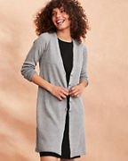 EILEEN FISHER Organic-Linen Délavé Ribbed Duster