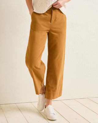 Corduroy Cropped Trousers | Garnet Hill