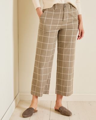 Corduroy Cropped Trousers | Garnet Hill