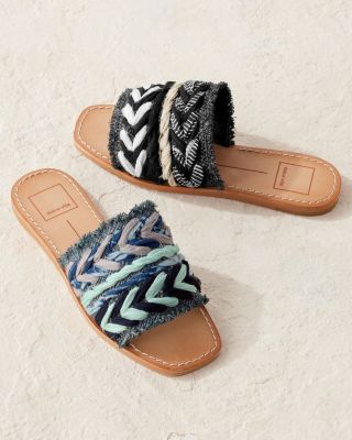 dolce vita suede slides