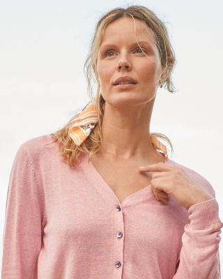 Linen Essential Cardigan | Garnet Hill