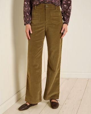 Veronica Flare Corduroy Pants | Garnet Hill
