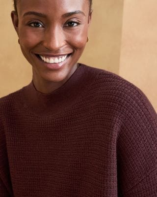 EILEEN FISHER Merino Mock-Neck Sweater | Garnet Hill